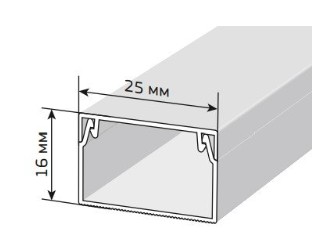 Короб 25х16 ЭЛЕКОР (CKK10-025-016-1-K01)