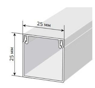 Короб 25х25 ЭЛЕКОР (CKK10-025-025-1-K01)