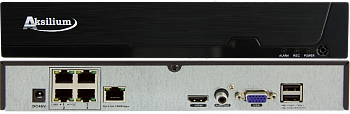 AKSILIUM POE Регистратор XMeye NVR-1/16 (4P), 16х5Мп, 4 PoE-порта, 1 SATA 3.5" до 8Tб