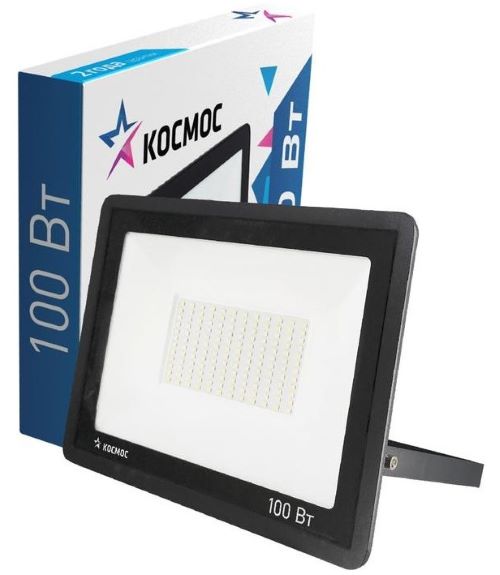 Прожектор светодиодный 100Вт 6500К IP65 8000лм КОСМОС K_PR5_LED_100