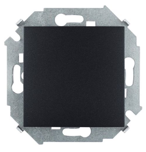 Выключатель одноклавишный, скрытой установки, 10А 250В, графит 1591101-038 Simon