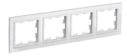 Рамка 4-м BRITE РУ-4-БрБ бел. IEK BR-M42-K01