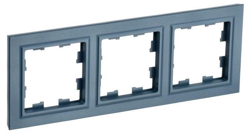 Рамка 3-м BRITE РУ-3-БрМ маренго IEK BR-M32-K35