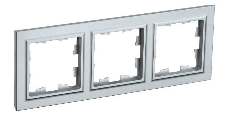 Рамка 3-м BRITE РУ-3-БрА алюм. IEK BR-M32-K47
