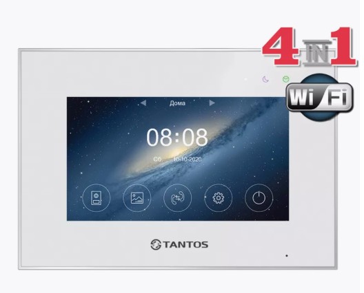 Монитор видеодомофона Marilyn HD Wi-Fi IPS (White)