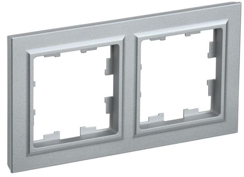 Рамка 2-м BRITE РУ-2-БрА алюм. IEK BR-M22-K47