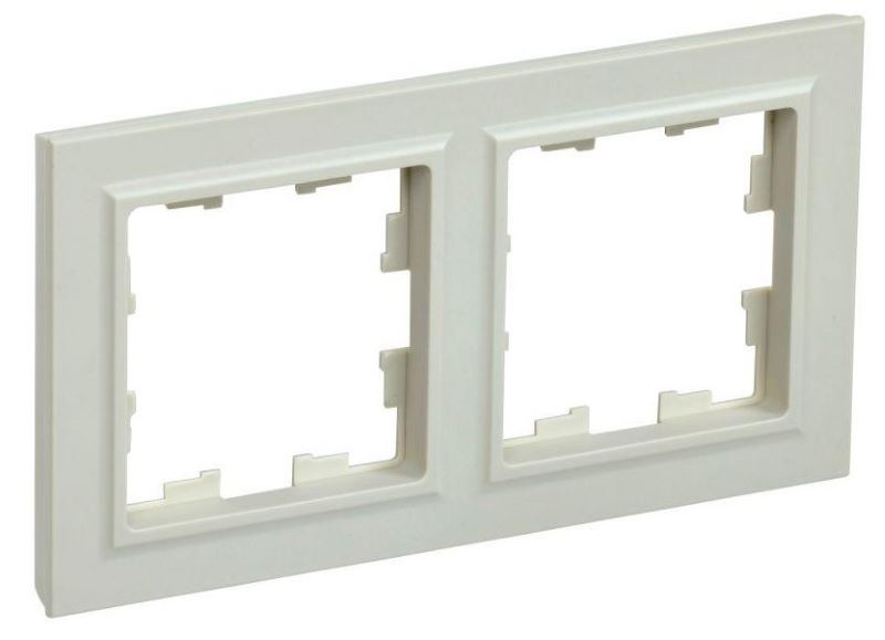 Рамка 2-м BRITE РУ-2-БрКр беж. IEK BR-M22-K10