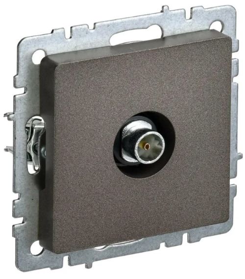 Розетка телевизионная TV СП Brite РТВ11-0-БрТБ бронза IEK BR-A10-O-K45