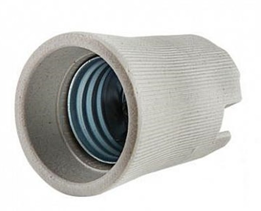 Патрон E27 Д-002 керамический подвесной IN HOME 4690612032153