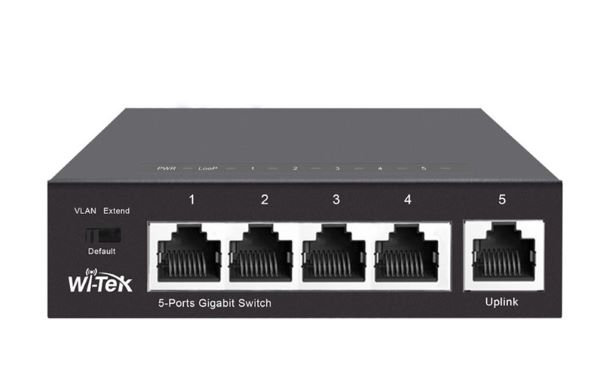 Коммутатор Wi-Tek WI-SG105 (v2), неуправляемый 5 портов 100/1000Base-T.