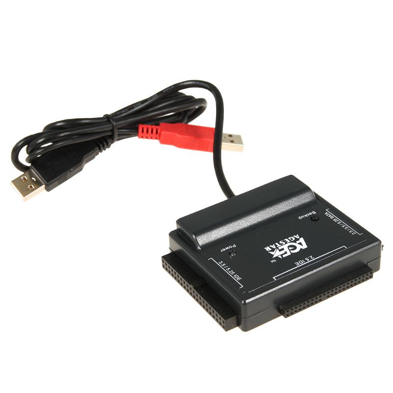 Адаптер-переходник AGESTAR IUBCP USB to 5.25"dvd+3.5hdd IDE