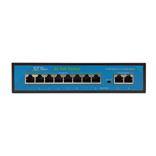 Сетевой PoE коммутатор ST-S180POE (2M/100W/А) PRO резервируемый