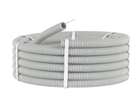 Труба ПВХ легкая серая D25 (91925)