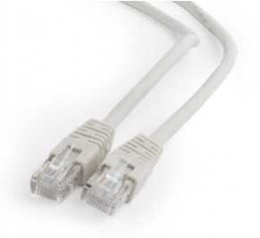 Патч-корд, U/UTP RJ45-RJ45 CAT 5e, PVC, серый, 1м, REXANT (18-1002)