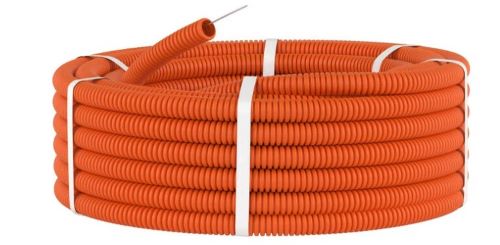 Труба ПНД тяжелая оранжевая D25мм (50м) (71525)