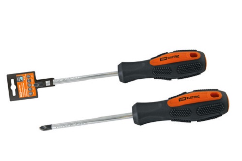 Отвертка крестовая двухкомпонентная CR-V, тип PH0x100 "Алмаз" TDM (SQ1006-1102)