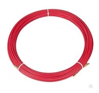 Протяжка кабельная REXANT (мини УЗК в бухте), стеклопруток, d=3,5 мм 15 м, красная (47-1015)
