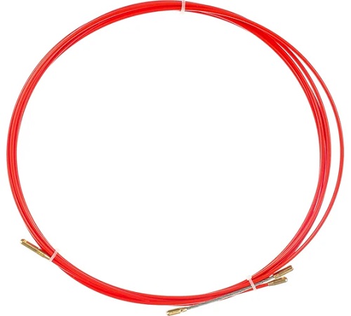 Протяжка кабельная REXANT (мини УЗК в бухте), стеклопруток, d=3,5 мм 3 м, красная (47-1003)
