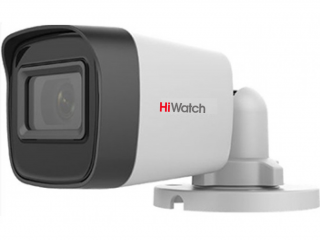 HiWatch DS-T500A 2.8mm 5 Мп цилиндрическая HD-TVI видеокамера с EXIR-подсветкой до 30 м и микрофоном