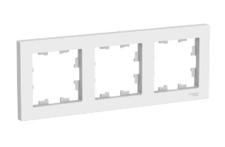 AtlasDesign рамка 3-местная универсальная, белый (ATN000103)