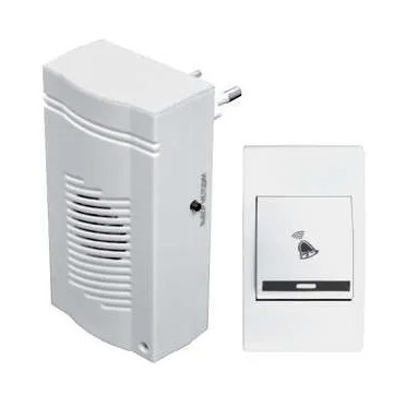 Звонок беспроводной Комфорт 32 мел. 100м блок звонка вставляется в электрич. розетку 220В Тритон КМ-