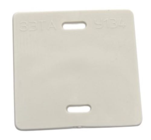 Бирка У134 (Б.квадрат) белая (100шт) (07-6234)