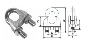 Зажим 3 мм DIN741 для троса