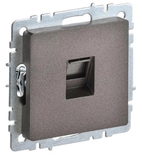 Розетка компьютерная СП RJ45 кат.5E бронза IEK BR-K10-1-K45