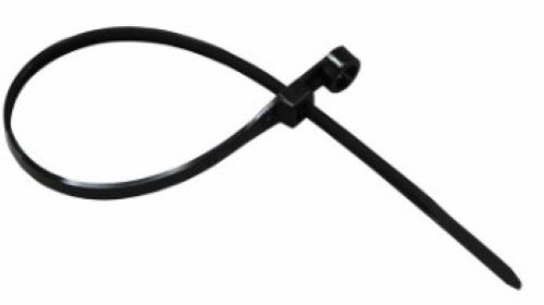 Хомут-стяжка нейлоновая под винт 220х4,3 мм, черная (уп 100 шт) (07-0205)