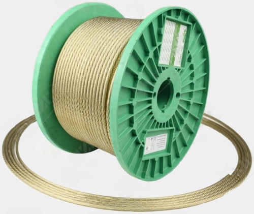 Трос 5 мм стальной в оплетке ПВХ (100м) ПР-5.0 ТАНИС