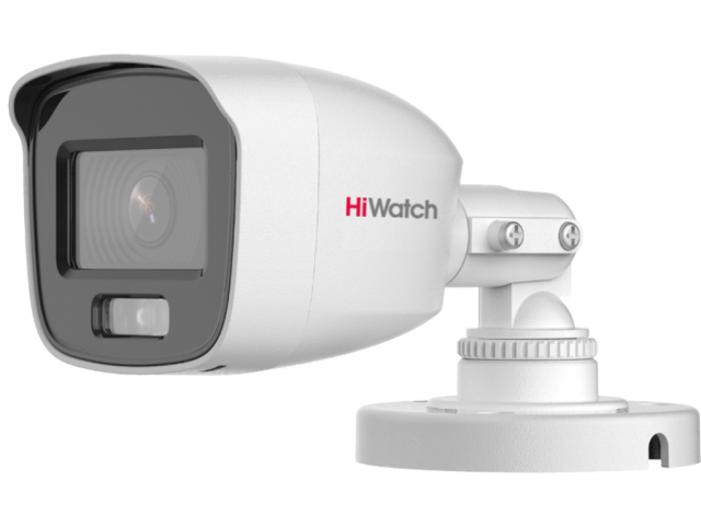 HiWatch DS-T200L, 3.6мм, 2Мп цилиндрическая HD-TVI-видеокамера с технологией ColorVu