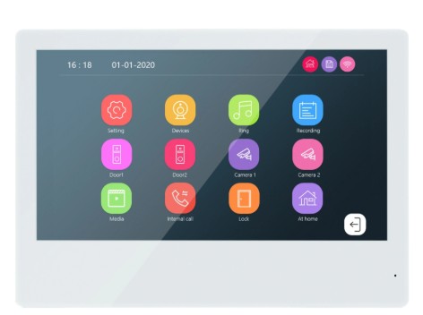 Видеодомофон WARTE-iDM10-10M MHD белый 10"