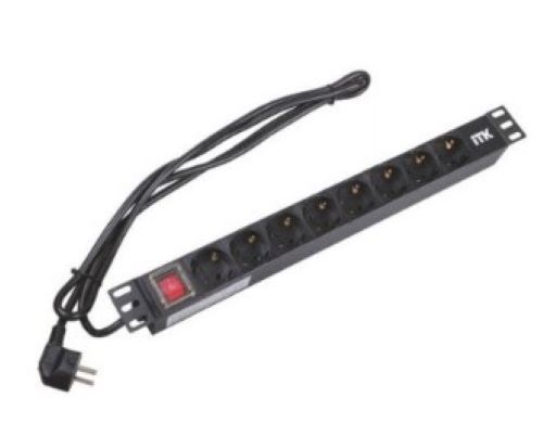 Блок розеток 19" PH12-8D1-P