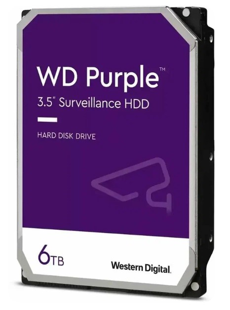 Жесткий диск HDD WD SATA3 6TB Purple 5400 RPM 256Mb WD63PURU