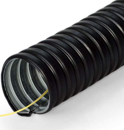 Металлорукав в ПВХ изоляции Р3-ЦП-НГ-25 с протяжкой (уп.50м) Промрукав PR04.0119