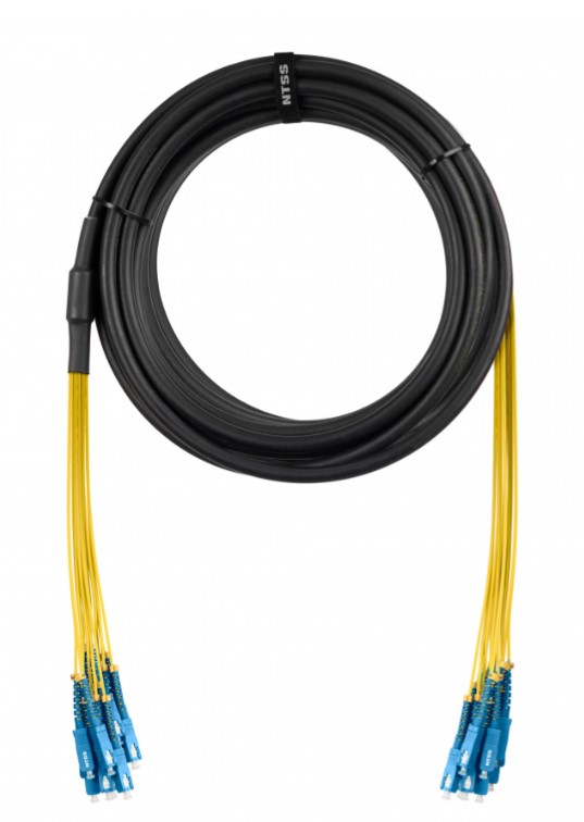 Сборка кабельная NTSS 2ов, LC/UPC-LC/UPC 9/125мкм, длина 200м, вывод 0.4м, буфер 3мм