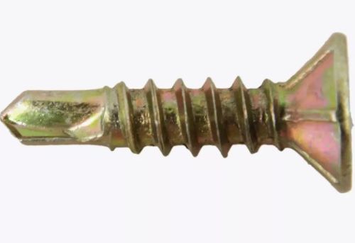 Саморезы оконные с буром 3,9х25 (100 шт) желтые