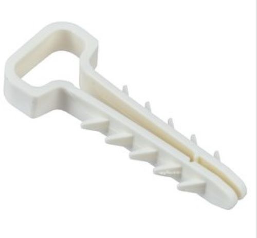 Дюбель-хомут 5х10мм для плоского кабеля нейлон белый (100шт/упак) IEK UDH14-05-10-100-K01