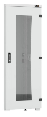 TFI-3360-G-R-GY Дверь одностворчатая с оправой под стекло на раме с замком и петлями для шкафа