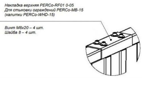 Накладка верхняя PERCo-RF01 0-05