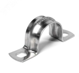 Скоба крепежная двухлапковая СМД d19-20мм метал. оцинк. (уп.100шт) Fortisflex 49376