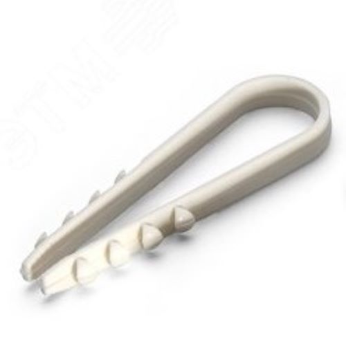 Дюбель-хомут ДХ 11–18 (бел) (100шт) (56867)